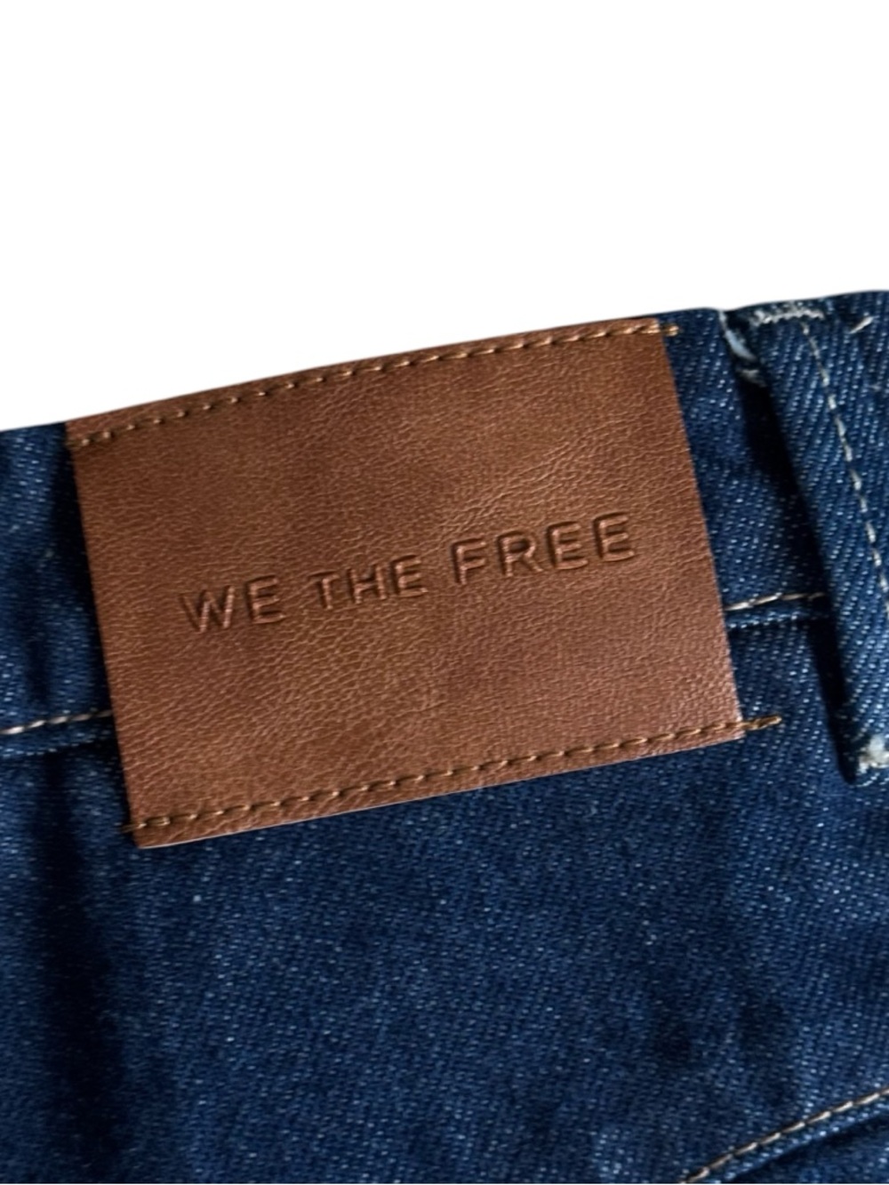 We The Free x Free People Women's Dk Wash Crvy Antonia Crop Culotte Jeans 26 - Picture 4 of 8